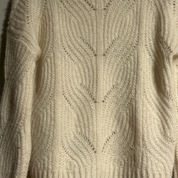 Madewell Cream Textured Knit Sweater Women’s XXS Cozy Pullover - Picture 6 of 10
